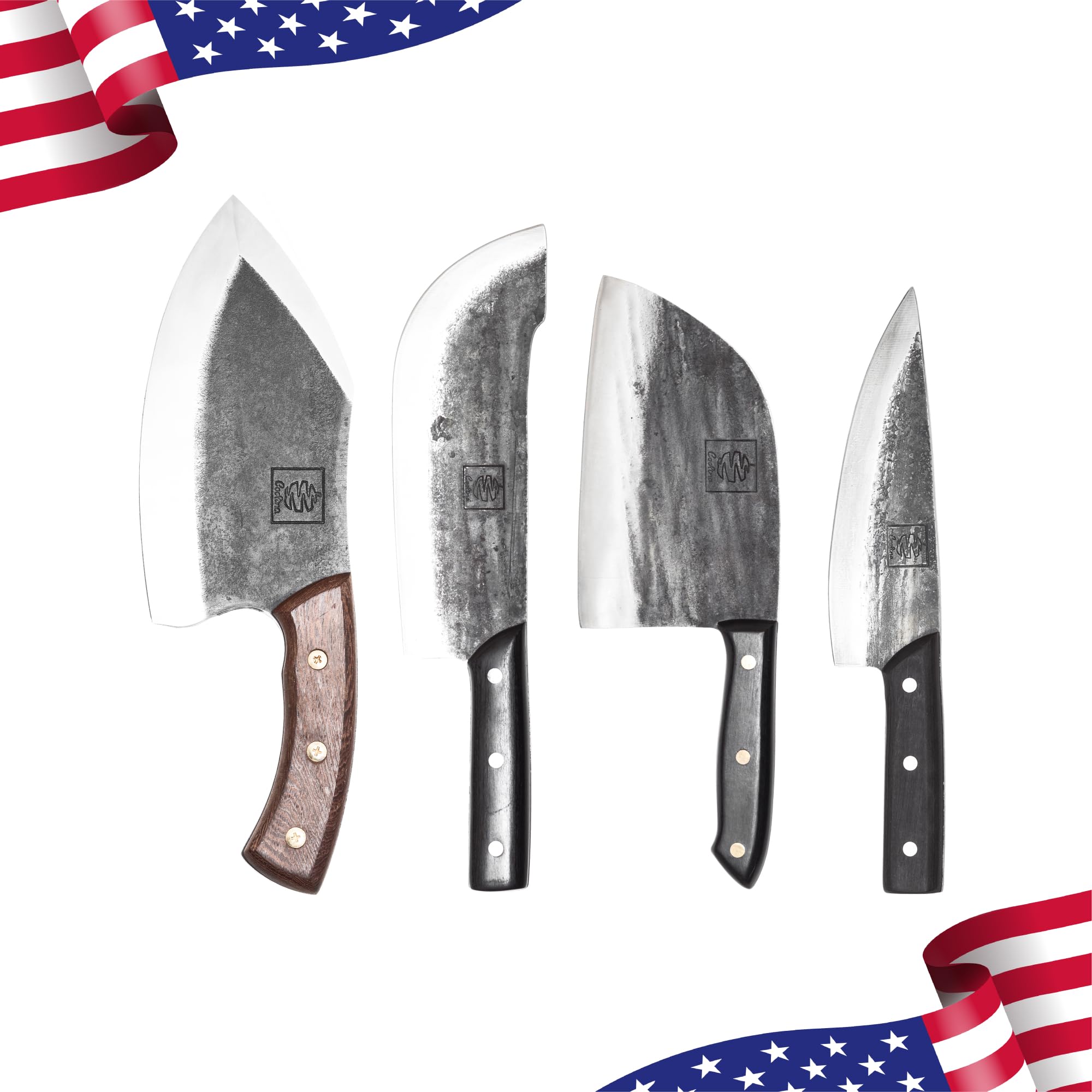 『激レア』The Knife in spun America Anger, Nick, Damascus Chef Knife with Ebony Knife | Farina Fine